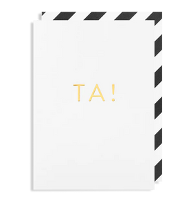 Ta! greeting card