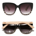 Riviera Black/Ivory Sunglasses - UV400 Magnifying Sun Reader +1.5