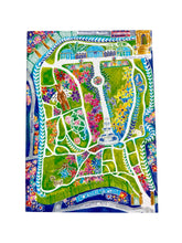 Load image into Gallery viewer, Botanical Gardens Sheffield map a6 painted greetings card
