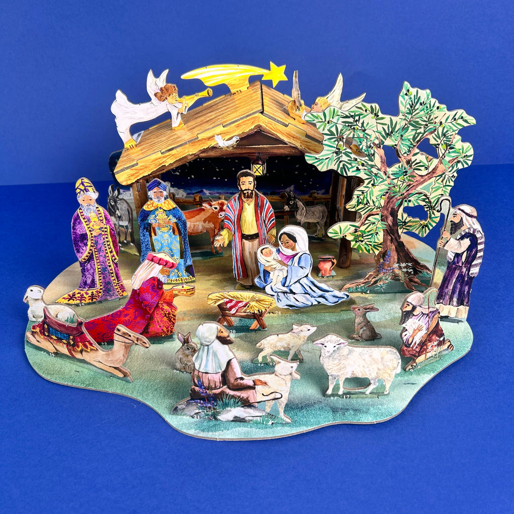 The Christmas Story large 3D pop and slot advent calendar by Roger la Borde – view 3