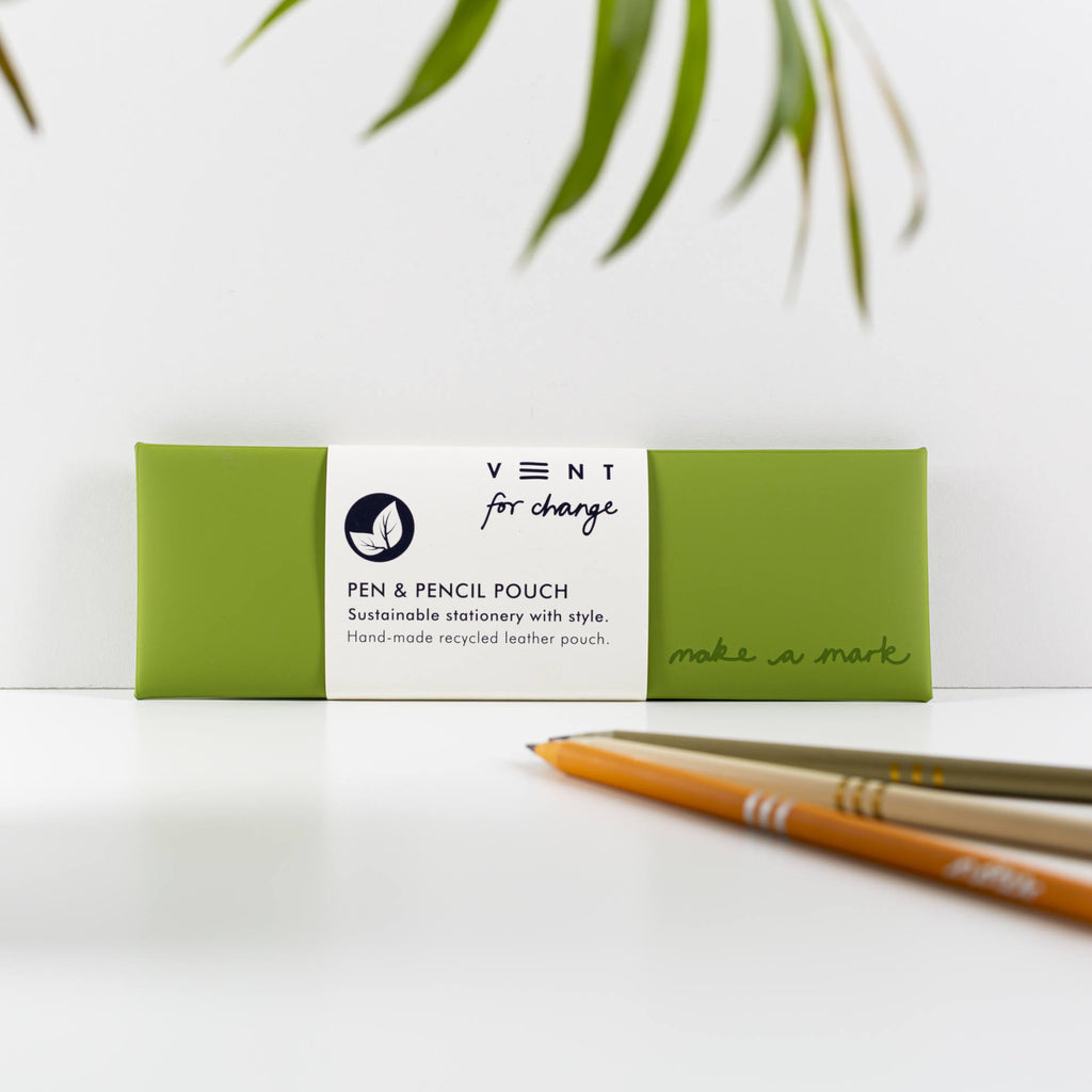 Vent for change Pen/Pencil Pouch Recycled Leather