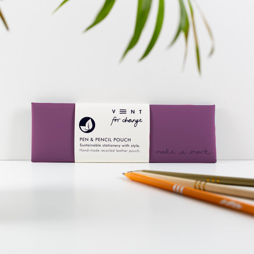 Vent for change Pen/Pencil Pouch Recycled Leather