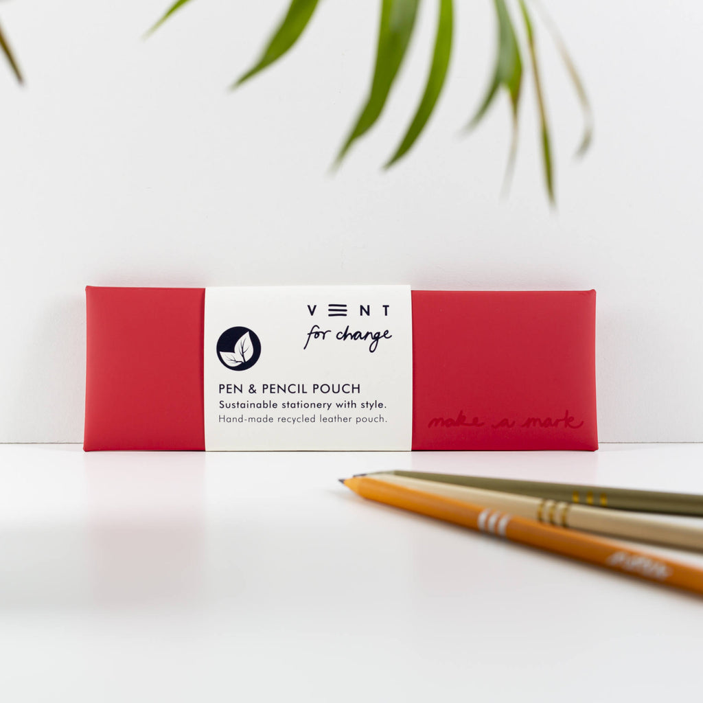 Vent for change Pen/Pencil Pouch Recycled Leather