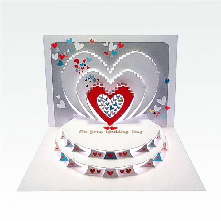 Forever POP UP card hearts
