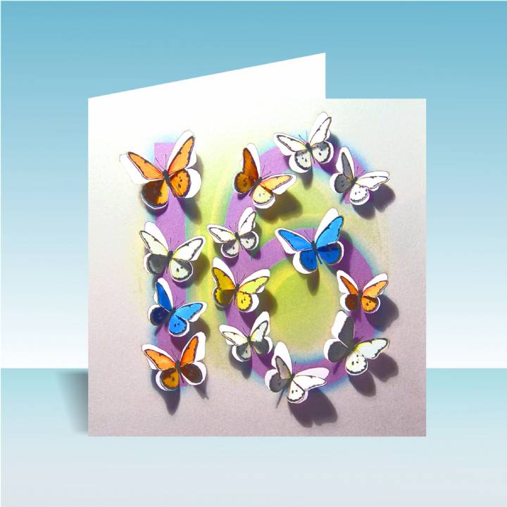 3D Butterfly Card Age- 18 to 90