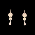 Bronze Double Circle & Teardrop Earrings