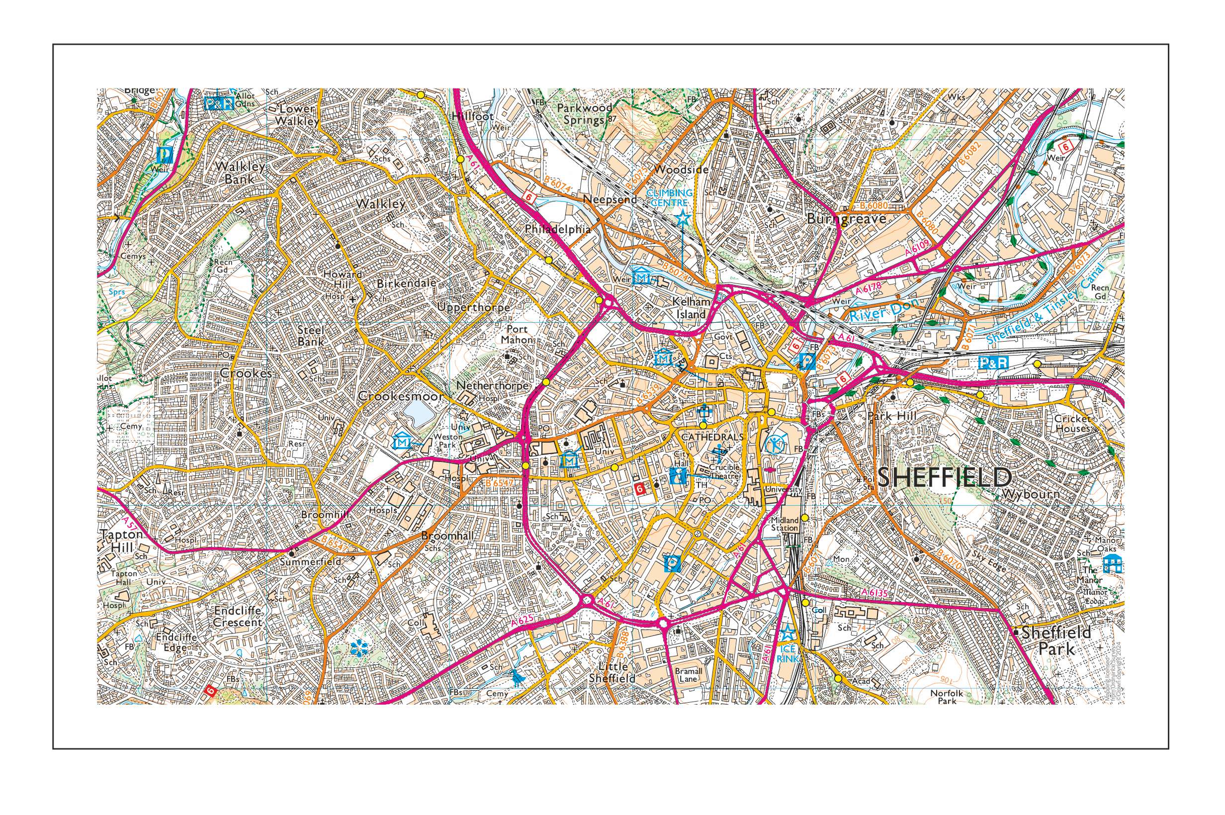 Ordnance Survey Map tea towel
