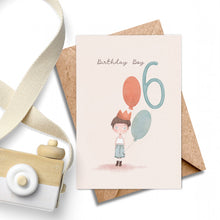 Load image into Gallery viewer, Age 6 Birthday Boy - Boy 6th Birthday.
