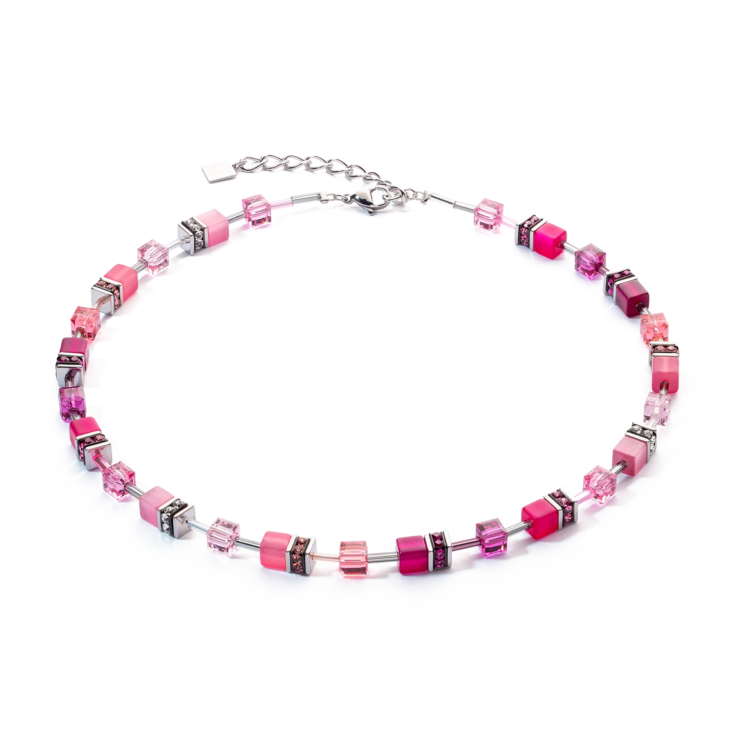 GeoCUBE® necklace 2838 Iconic bracelet Viva Magenta