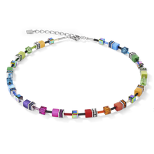 Load image into Gallery viewer, GeoCUBE® bracelet 2838 Iconic Necklace Multicolour rainbow 1520
