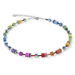 GeoCUBE® bracelet 2838 Iconic Necklace Multicolour rainbow 1520
