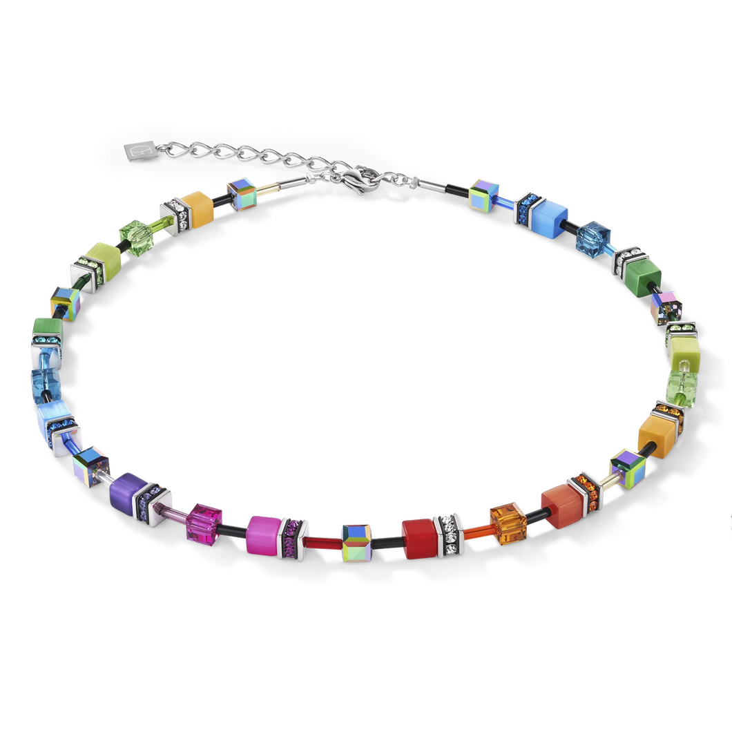 GeoCUBE® bracelet 2838 Iconic Necklace Multicolour rainbow 1520