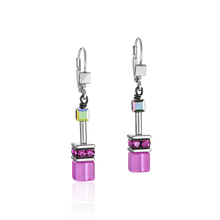 Load image into Gallery viewer, GeoCUBE® Earrings multicolour pink

