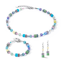 Load image into Gallery viewer, GeoCUBE® Iconic earrings silver-ice pastels
