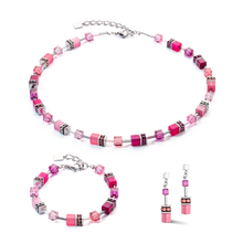 Load image into Gallery viewer, GeoCUBE® necklace 2838 Iconic bracelet Viva Magenta
