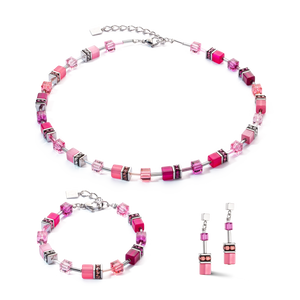 GeoCUBE® necklace 2838 Iconic bracelet Viva Magenta
