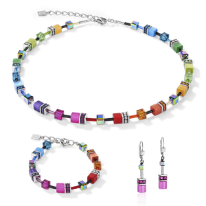 GeoCUBE® bracelet 2838 Iconic Necklace Multicolour rainbow 1520