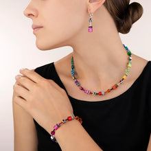 Load image into Gallery viewer, GeoCUBE® bracelet 2838 Iconic Necklace Multicolour rainbow 1520
