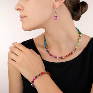 GeoCUBE® bracelet 2838 Iconic Necklace Multicolour rainbow 1520