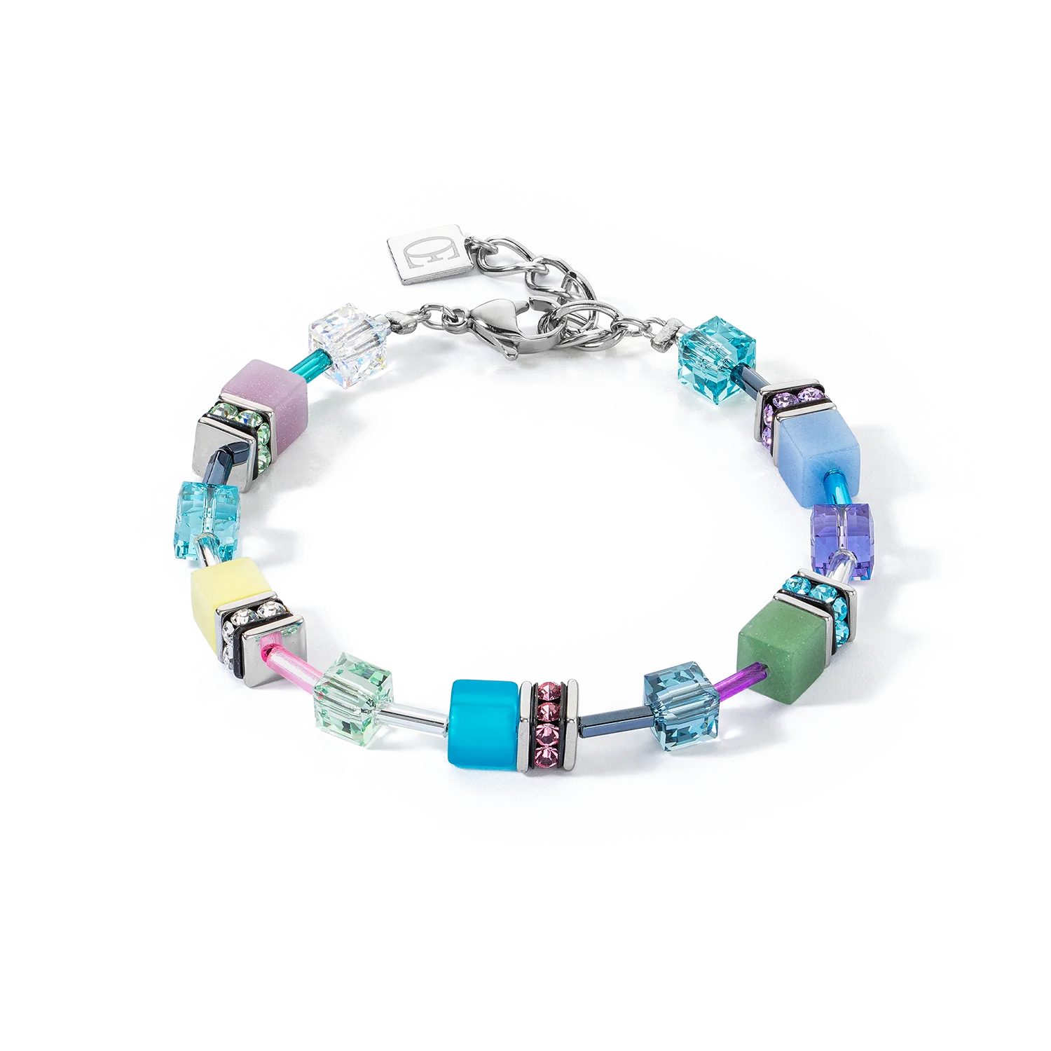 GeoCUBE® Iconic bracelet silver-ice pastels