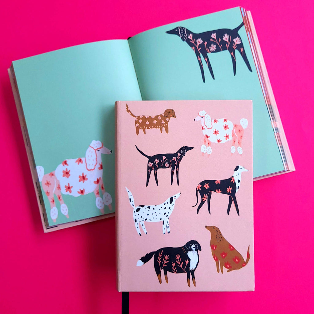 Ginger Pattern Dogs illustrated journal by Roger la Borde – view 2