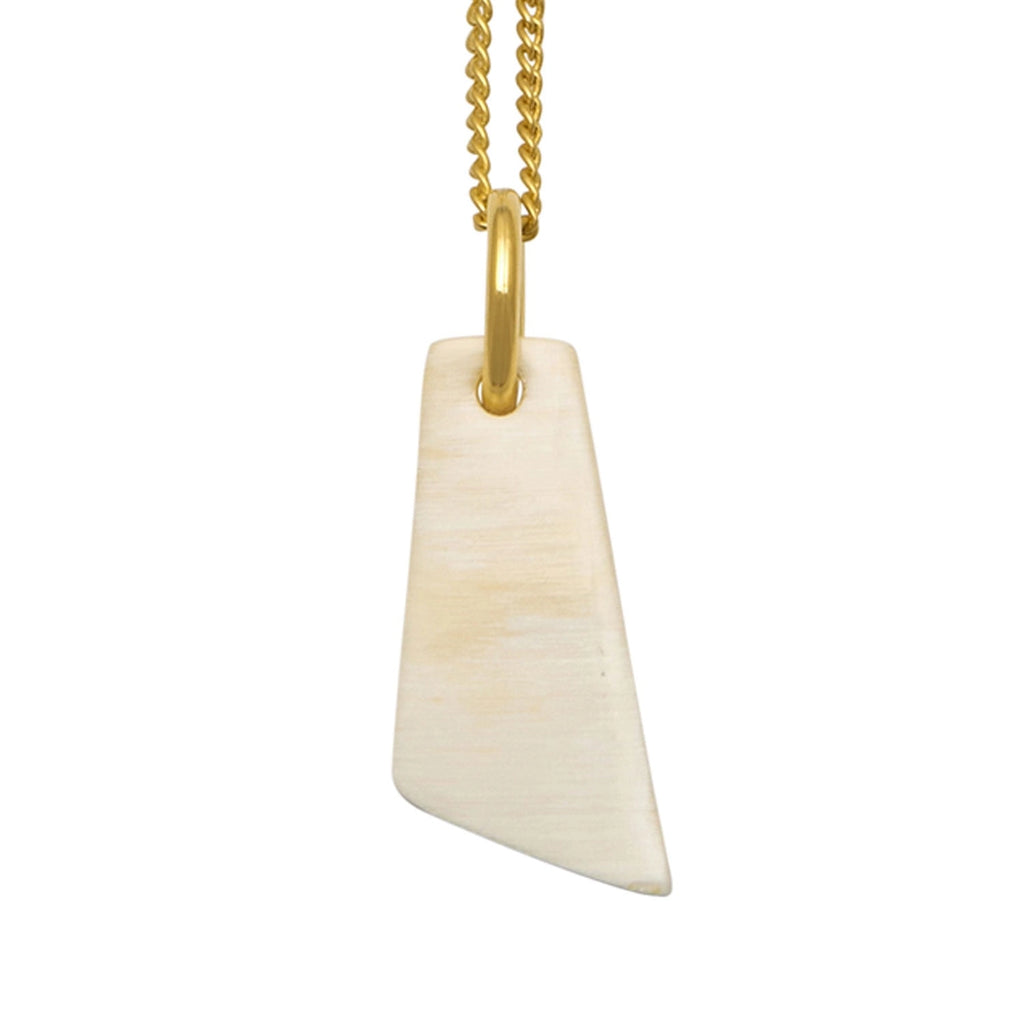 BRANCH Buffalo White Horn  Pendant - Gold