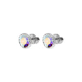 Qudo Silver Bocconi Flat Studs 9mm