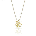 Awen Gold Plated Short Pendant |-RAS Jewellery -ORA Gallery Sheffield