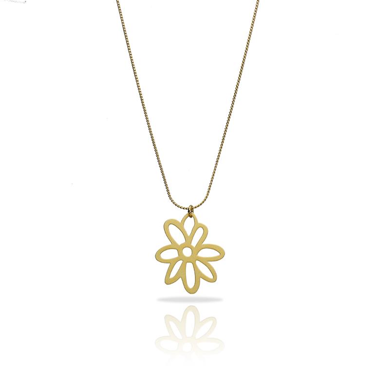 Awen Gold Plated Short Pendant |-RAS Jewellery -ORA Gallery Sheffield