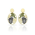 RAS Orabella Gold Plated Metope Earrings | RAS Jewellery | ORA Gallery