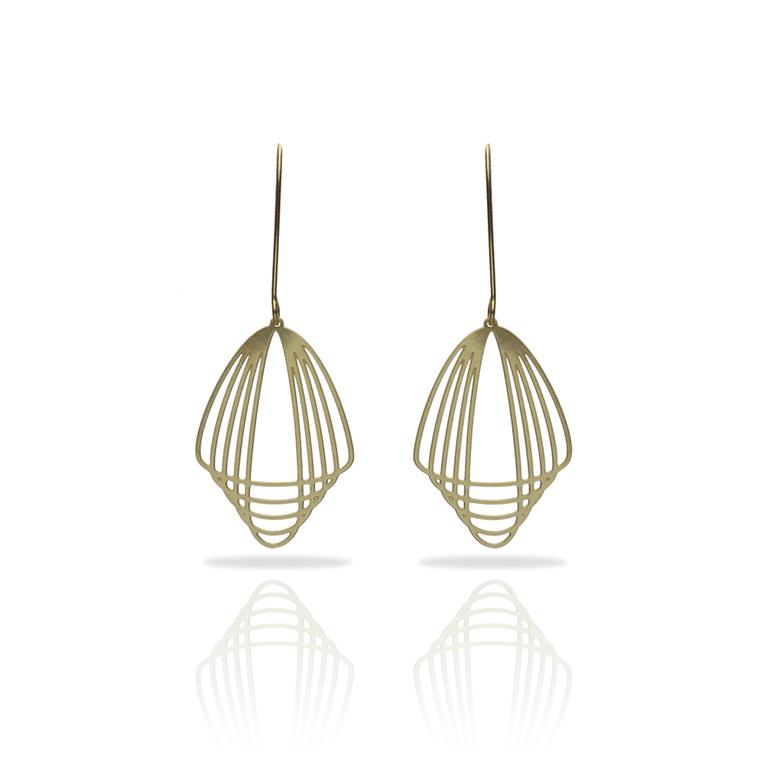 Orbit gold plated earrings RAS Spanish Jewellery – ORA Gallery Sheffield