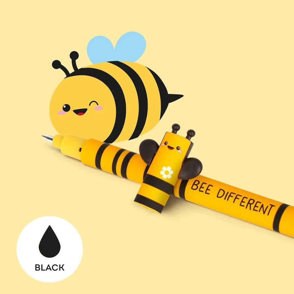Legami erasable gel pen with bee design barrel