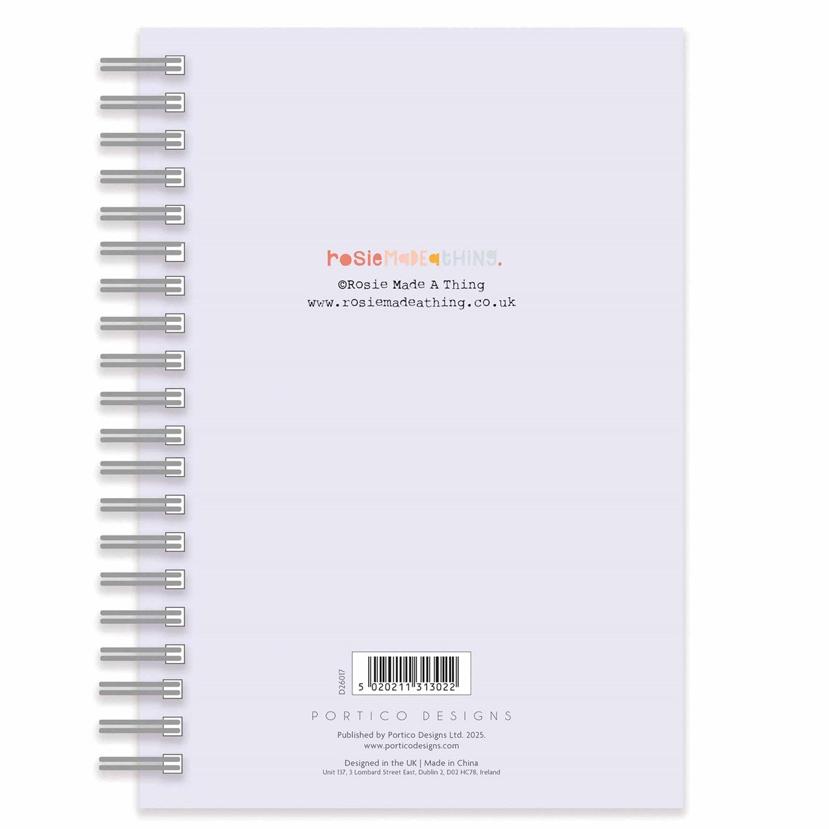 Rosie Made A Thing wire bound A5 Diary 2026