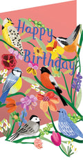 Bright Birds Lasercut Card single - GC 2366
