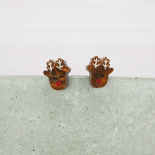 Load image into Gallery viewer, Small Reindeer studs
