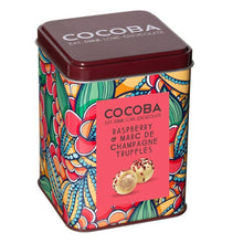 Load image into Gallery viewer, Raspberry and Marc de Champagne Truffles Gift Tin
