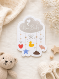 New Baby Die Cut Card