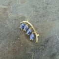 Bluebell Flower Brooch, Gold Plated