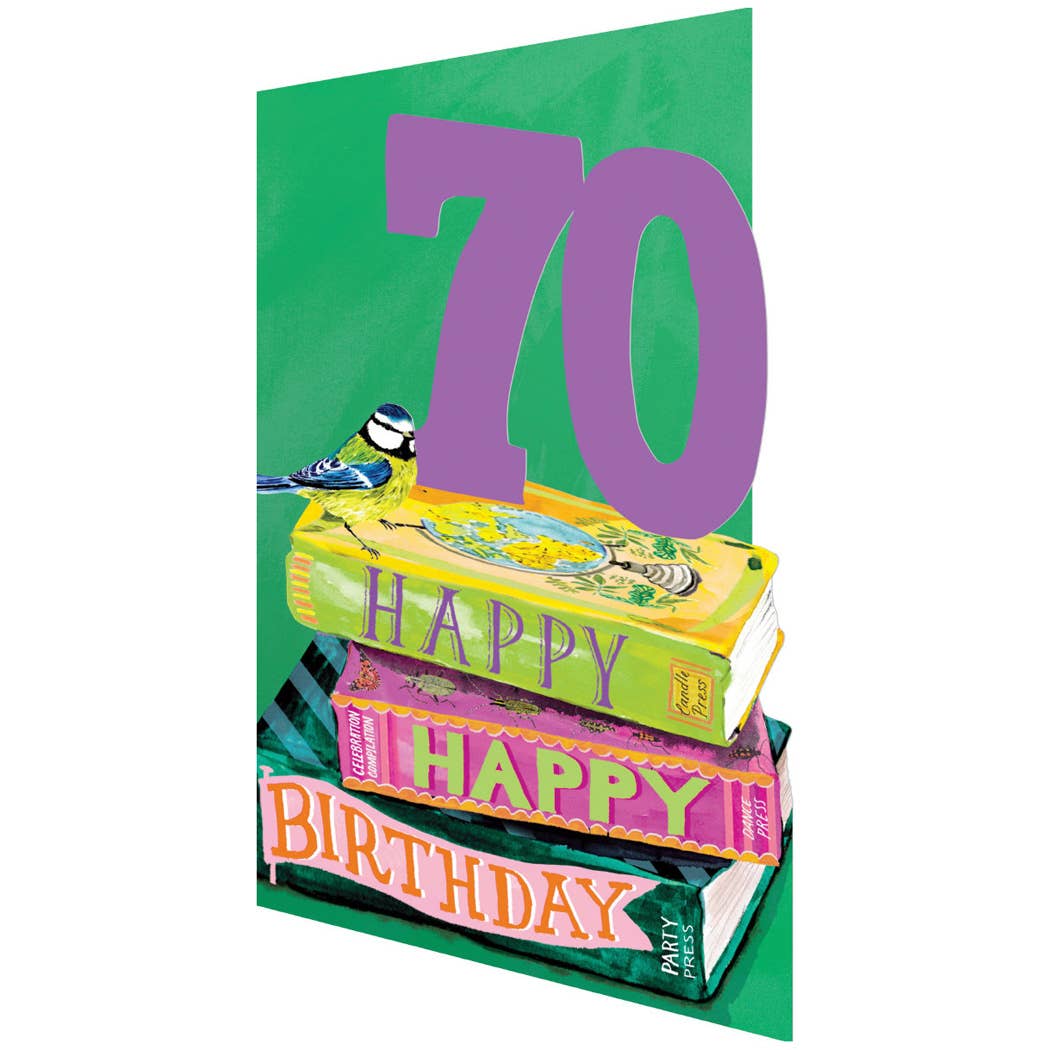 70 Bookstack Lasercut Card single - GC 2487