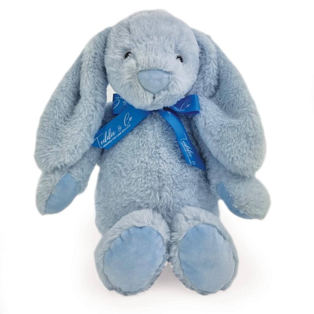 Blue Luxury Heart Beat Bunny Plush Toy Gift