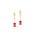 Sparkling Princess earrings gold-red