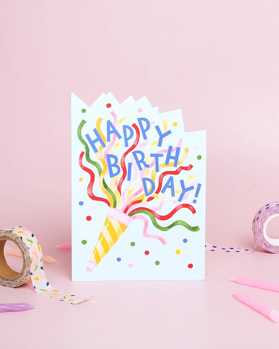 Party Popper | Greeting Card | Birthday Card For Men