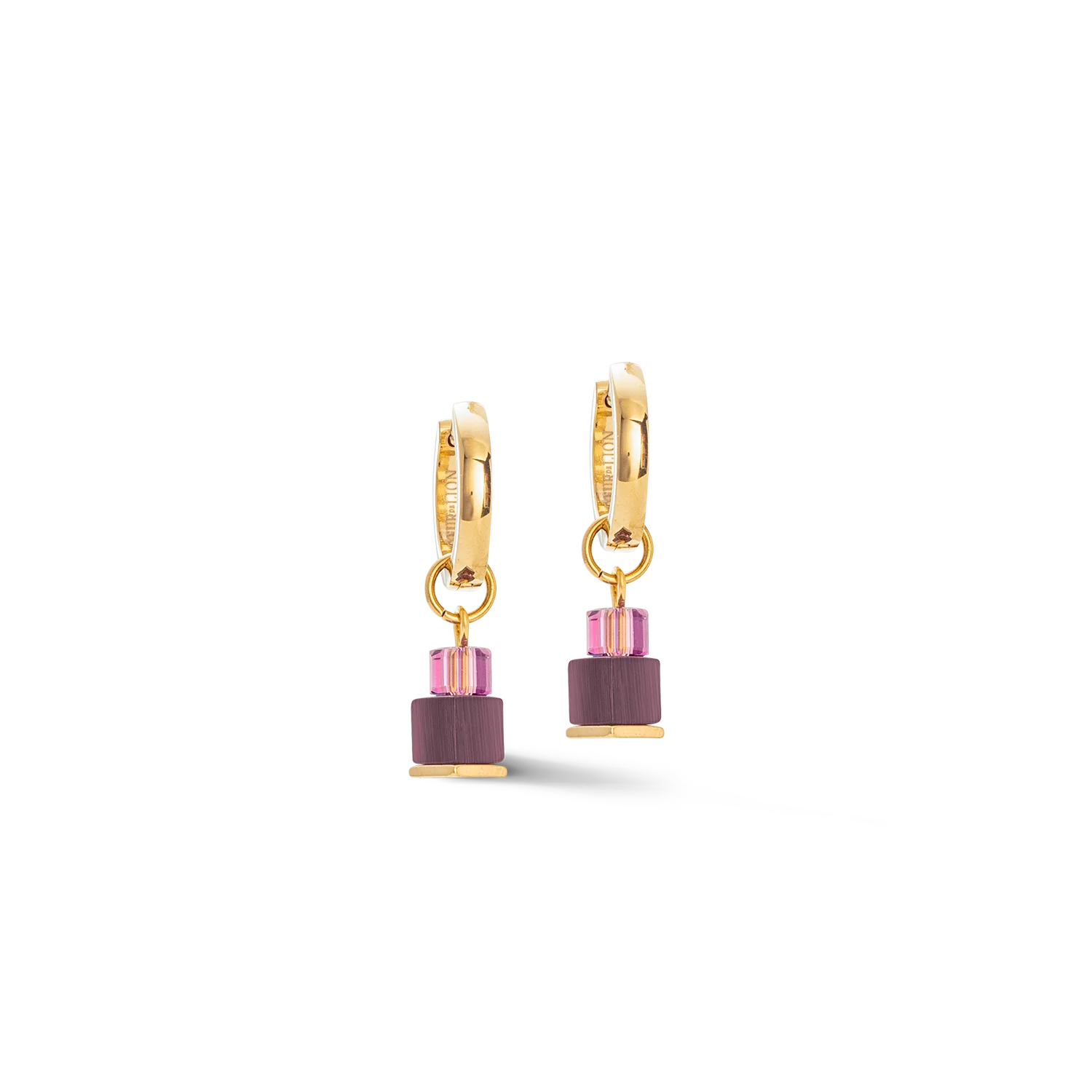Hoops Cube Fusion Charm gold-red
