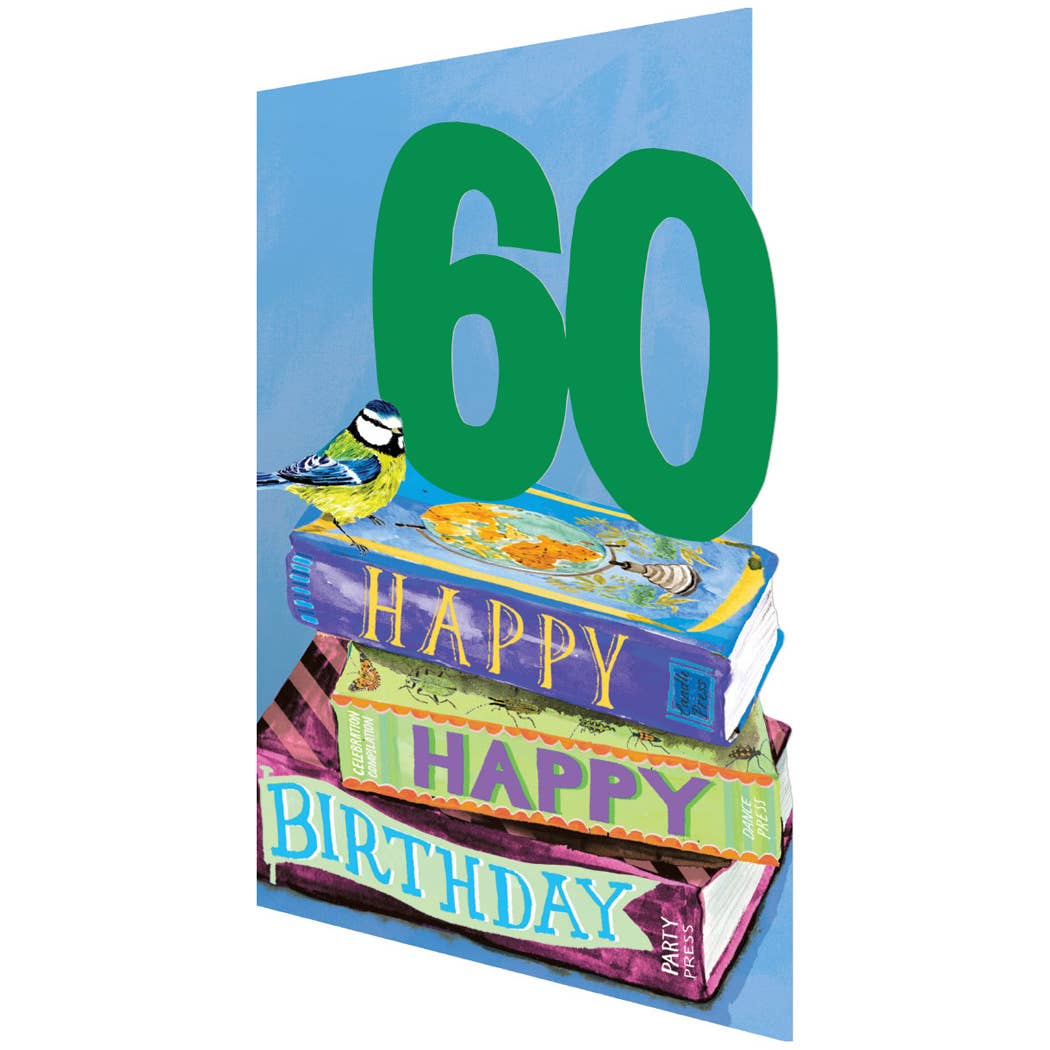 60 Bookstack Lasercut Card single - GC 2486