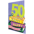 50 Bookstack Lasercut Card single - GC 2485