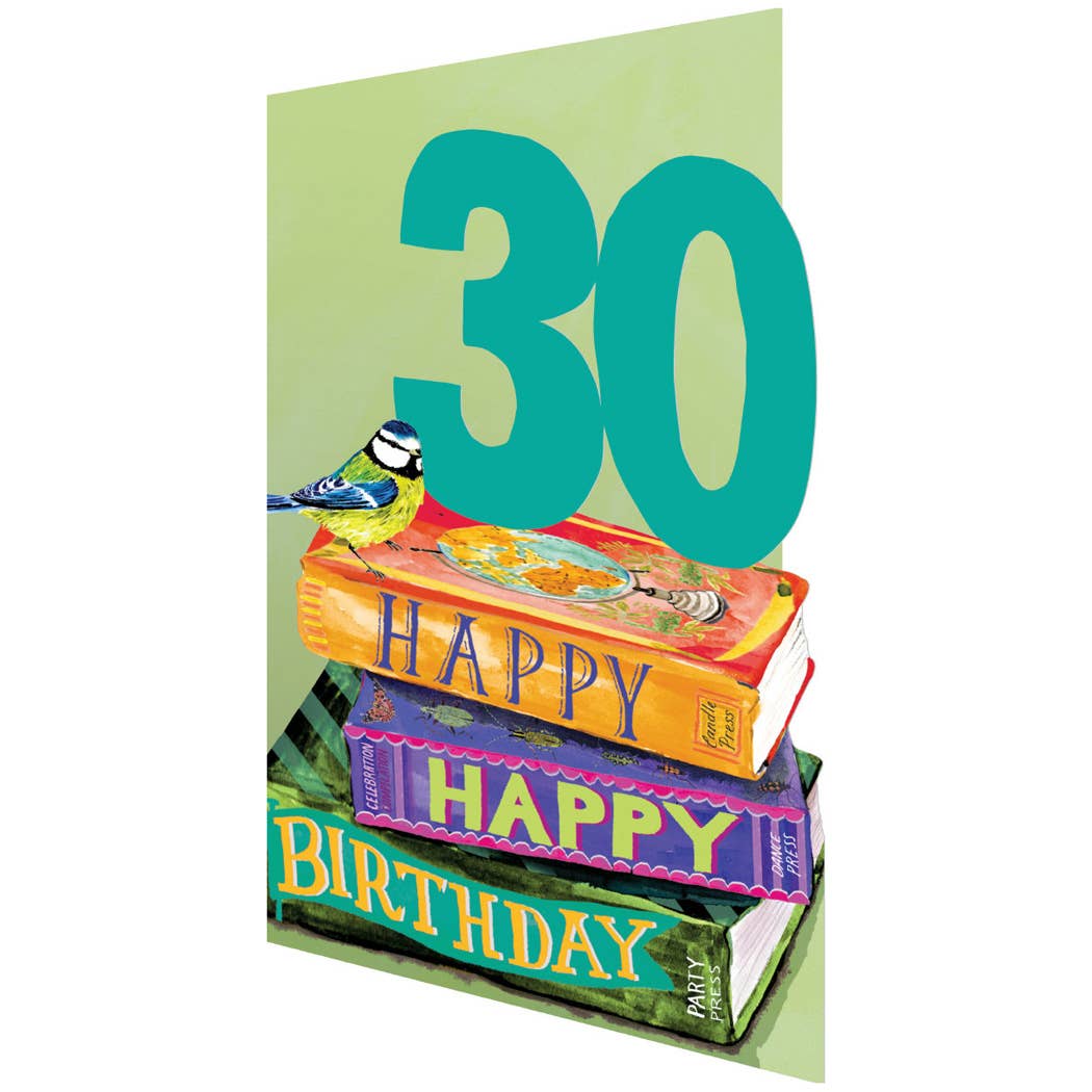 30 Bookstack Lasercut Card single - GC 2483