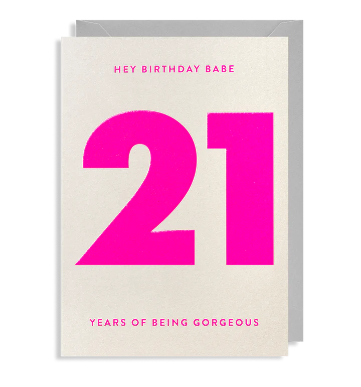 LD Adult Birthday Age Cards - 18 to 80