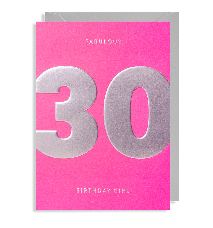 LD Adult Birthday Age Cards - 18 to 80