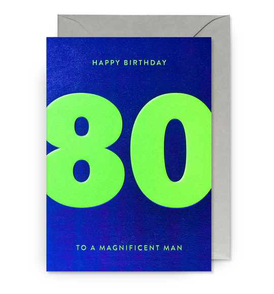 LD Adult Birthday Age Cards - 18 to 80