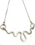 JB Silver Squiggle necklace